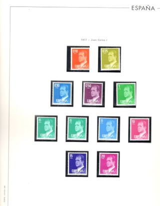  COLECCION DE SELLOS NUEVOS ESPAÑA AÑO 1976 AL1979