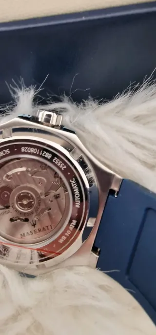 Reloj Maserati Automático Hombre 42mm Azul/Platead