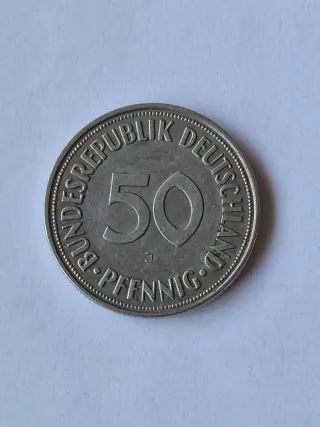 Moneda 50 Pfennig Alemania 1950