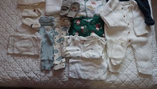 Ropa bebé niño 0-3 meses lote ver fotos invierno