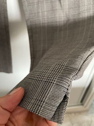 Pantalones Zara de cuadros grises