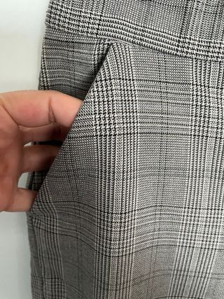 Pantalones Zara de cuadros grises