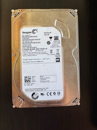 Disco Duro Seagate 500GB SATA + 2 memorias DDR3