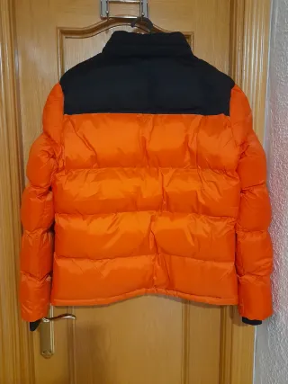 Chaqueta Schott Naranja y Negra Talla M