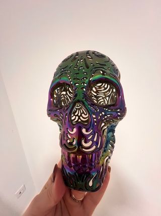 Calavera Decorativa Arcoíris