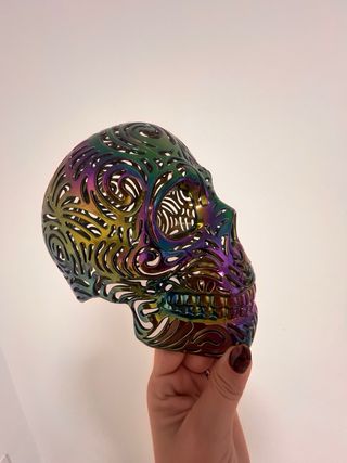 Calavera Decorativa Arcoíris