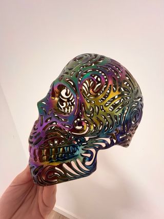 Calavera Decorativa Arcoíris