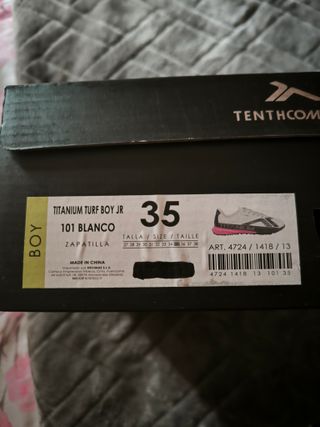 Zapatillas fútbol niño Talla 35