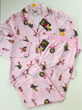 Pigiama grinch Rosa primark L nuova natalizia