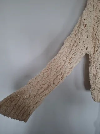 Jersey Zara Beige Calado