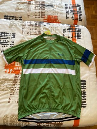 Maillot Ciclismo Rapha Verde Rayas