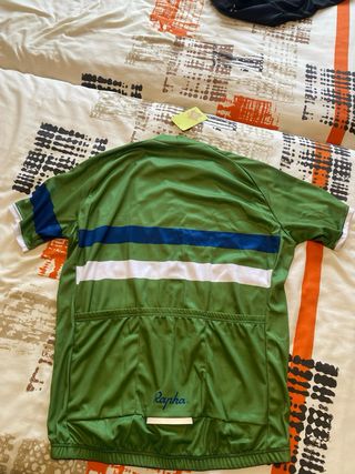 Maillot Ciclismo Rapha Verde Rayas