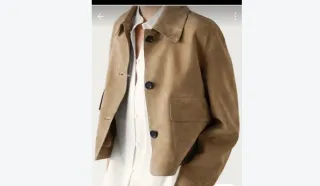 Chaqueta Massimo Dutti Beige/Marrón