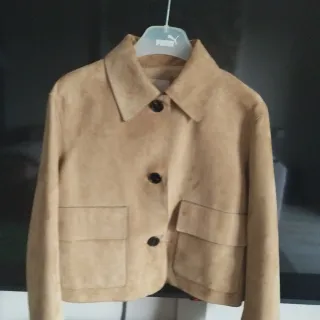 Chaqueta Massimo Dutti Beige/Marrón