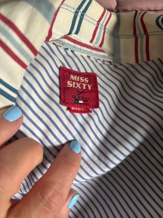 Miss Sixty Talla M Camisa Rayas