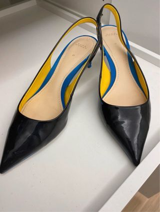 Zapatos tacón Zara T 37 negros