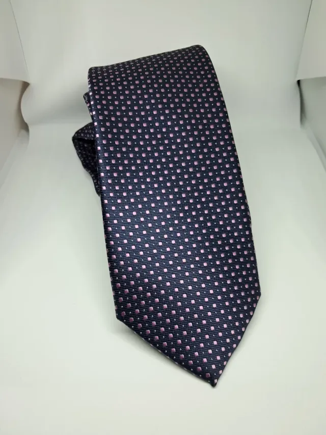 Corbata Primark Estampada Azul y Rosa