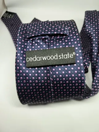 Corbata Primark Estampada Azul y Rosa