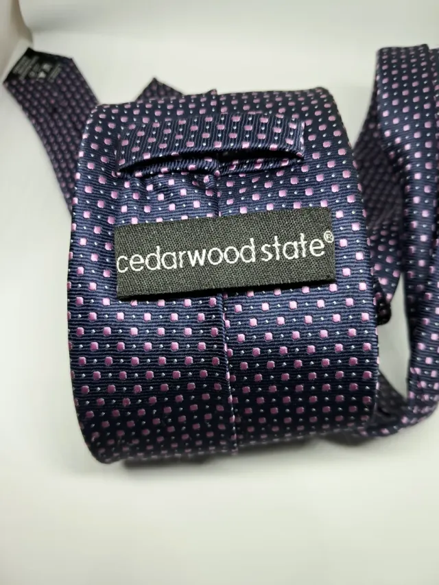 Corbata Primark Estampada Azul y Rosa