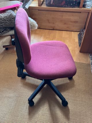 Silla de oficina ergonómica rosa - REGALO