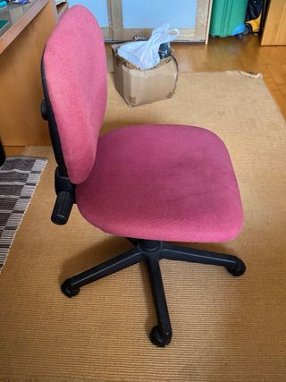 Silla de oficina ergonómica rosa - REGALO