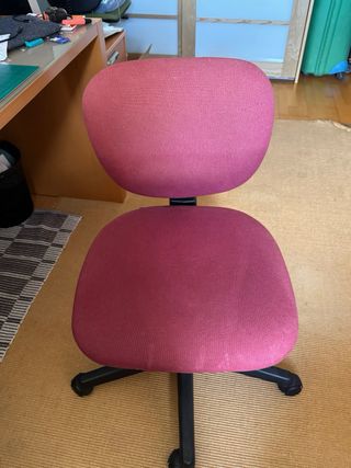 Silla de oficina ergonómica rosa - REGALO