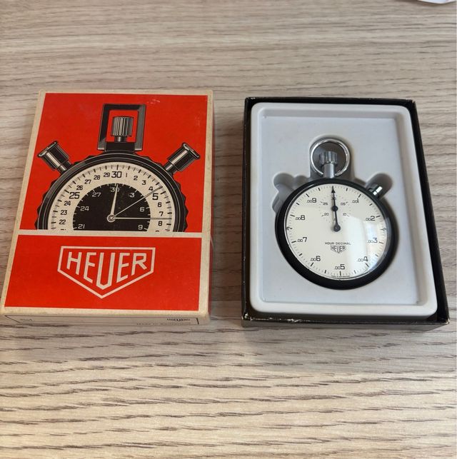 Cronómetro suizo coleccionista marca Heuer.