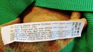 Jersey Zara Oversize XL Rayas Naranja Verde