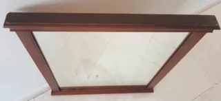 Espejo madera teca maciza antiguo 12kg