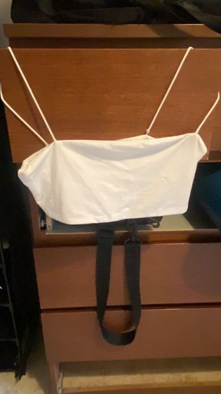 Top blanco tirantes finos