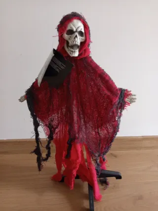 Figura Halloween Esqueleto Rojo