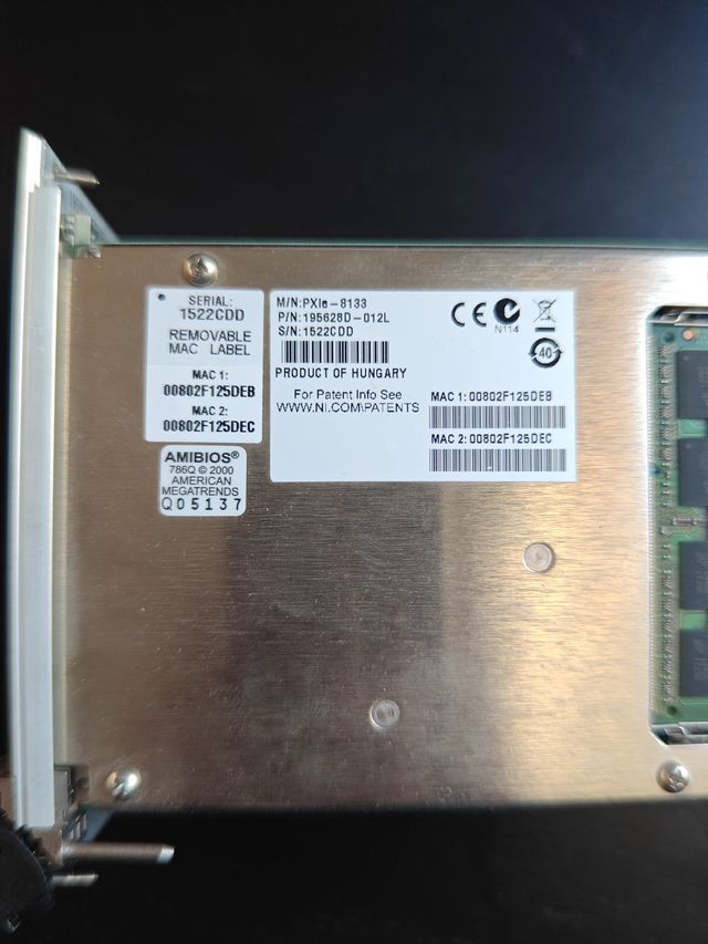 National Instruments NI PXIe-8133 Embedded Control