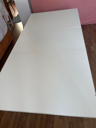 Mesa comedor extensible blanca