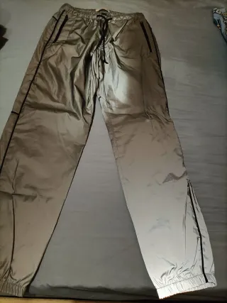 Pantalones Pull&Bear plateados