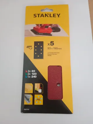 Lijas Stanley 5 uds 93x190mm