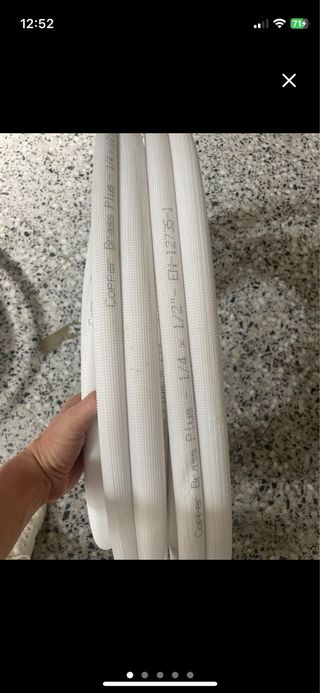 Tubo de cobre aislado