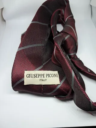 Corbata granate poliéster