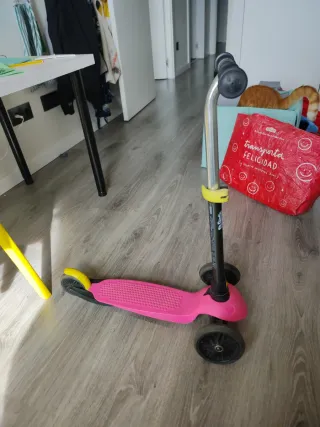 Patinete Oxelo 3 Ruedas Rosa