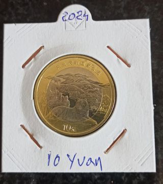 Moneda China 10 Yuan 2024 Tigre