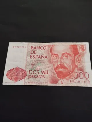 Billete 2000 Pesetas Banco de España 1980
