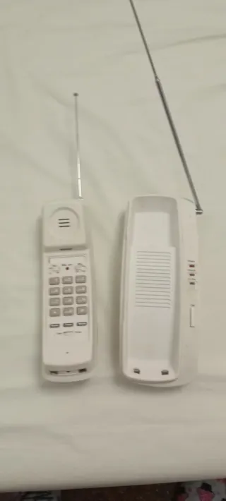 Teléfono Inalámbrico Antiguo Blanco