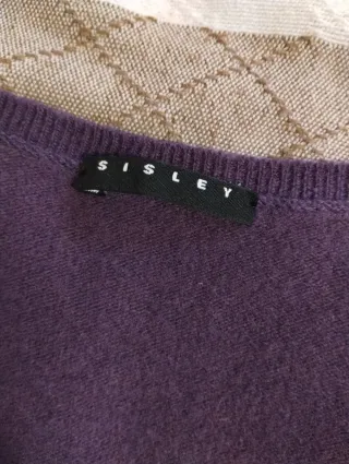 Maglione donna viola in lana