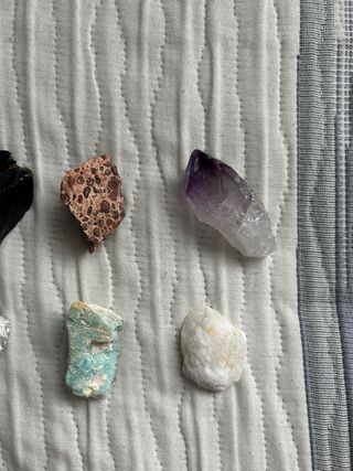 Colección de 8 piedras minerales