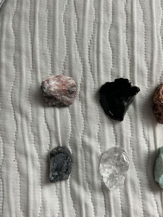 Colección de 8 piedras minerales