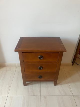 Mesilla de madera maciza vintage