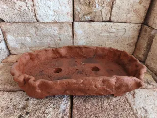Maceta ovalada bonsai terracota