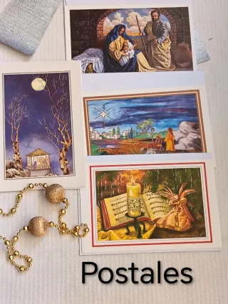 Guirnalda/corona: más adornos,vela, postales,reyes