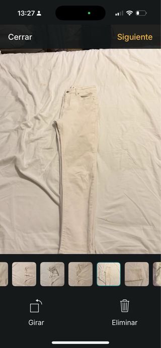 Vaqueros Pull&Bear blancos talla M