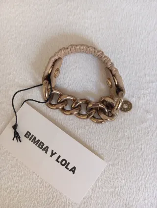 Pulsera Bimba y Lola Beige y Dorada