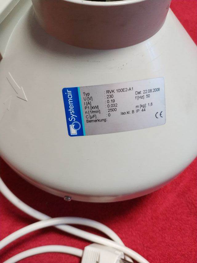 Extractor RVK 100E2-A1 Systemair 230V